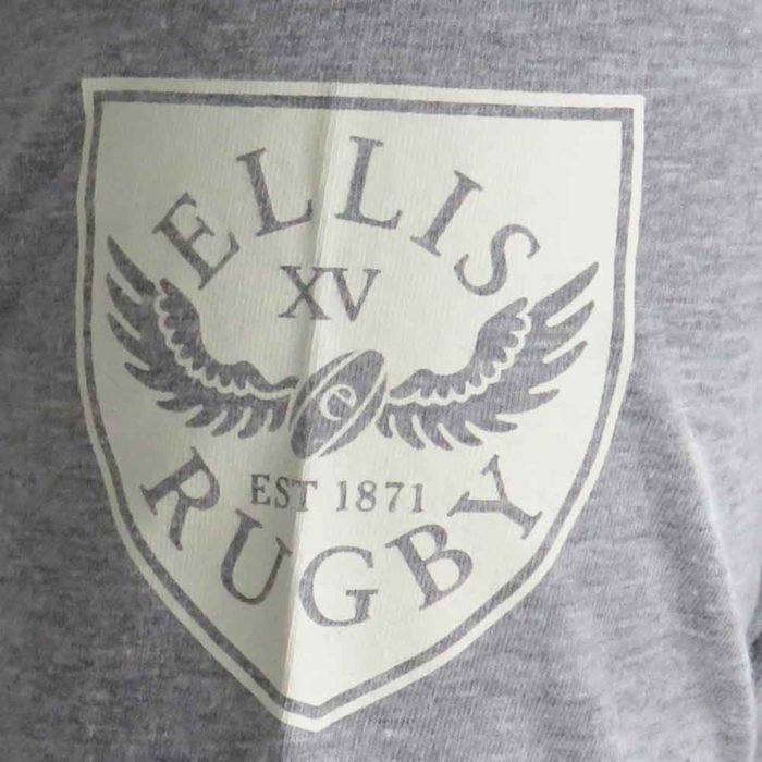 Heritage England Rugby T-Shirt Prince Obolensky Grey Ellis Rugby Crest