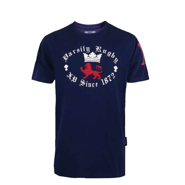 Retro Varsity Rugby TShirt Vintage Navy