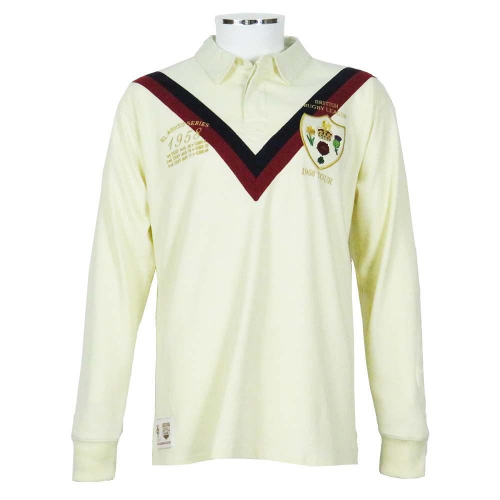Hall of Fame Great Britain 1958 Rugby League Jersey Ellis Rugby