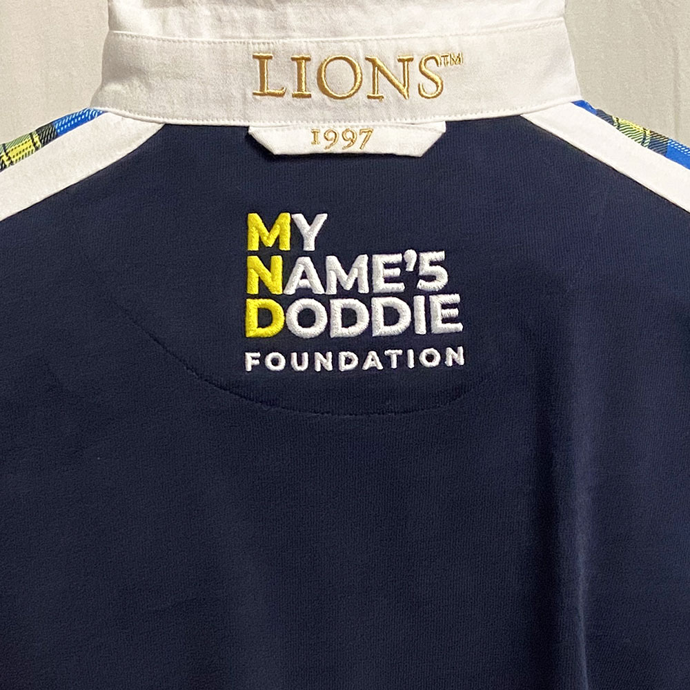 Doddie-Weir-Lions-Rugby-Shirt-Collar-Stand