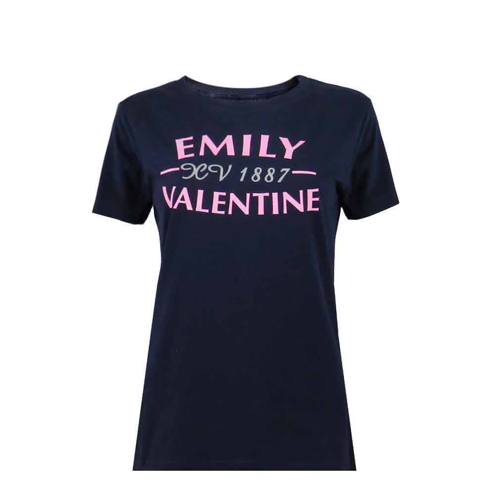 Vintage-Womens-Rugby-T-Shirt-Emily-Valentine-Navy-Front-1