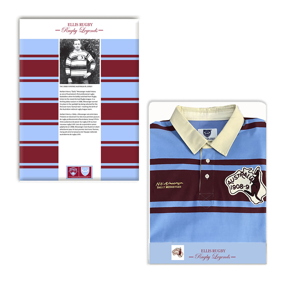 Australia RL 1908-09 Rugby Shirt - Ellis Rugby